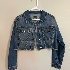 Wild Fable Blue Cropped Jean Jacket
